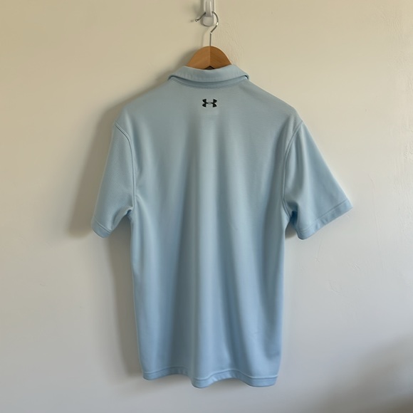 Under Armour Men’s Light Blue Polo - Picture 2 of 3